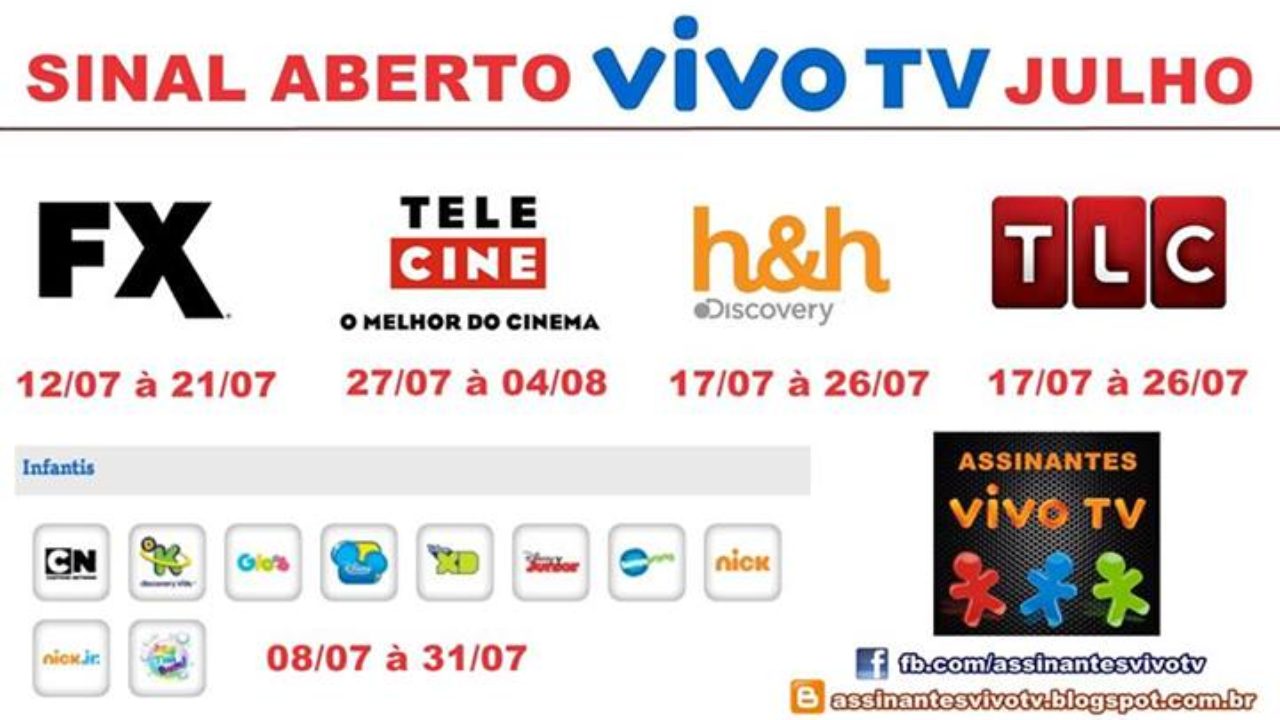 Canais infantis abertos na Claro TV e NET - eXorbeo TV